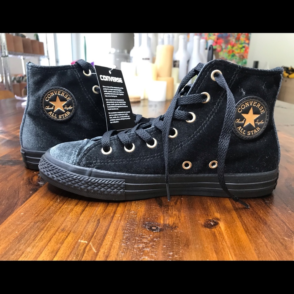 Converse Velvet High Top Shoe